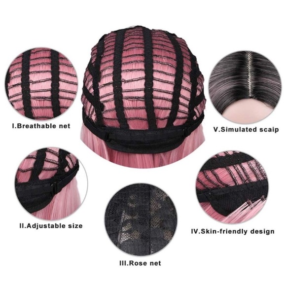 ?14” María Black & PINK Cosplay WIG *NWT*